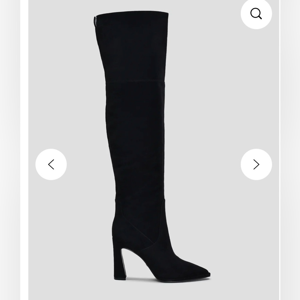 FLASH SALE! Stunning Black Suede Over-the-Knee Women's Boots Size 7